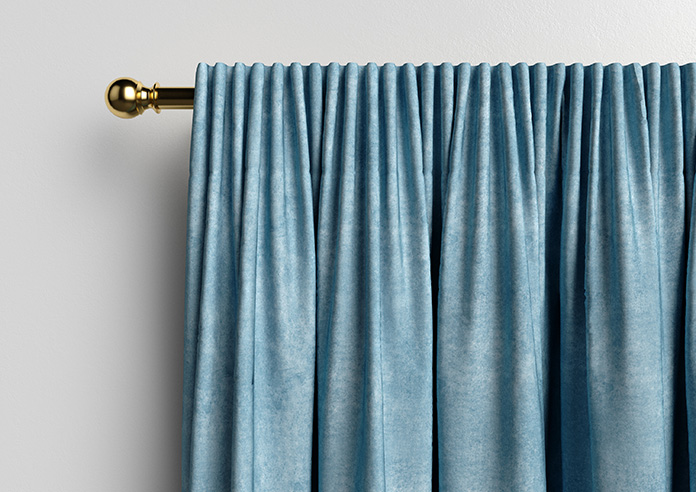 Florence Faux Suede, Cloud Blue - Made to Measure Curtains - Image 10